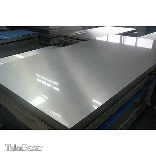 ورق استنلس استیل دکوراتیو میرور نقره ای 304 ابعاد 0.8*1220*2440 میلیمتر
