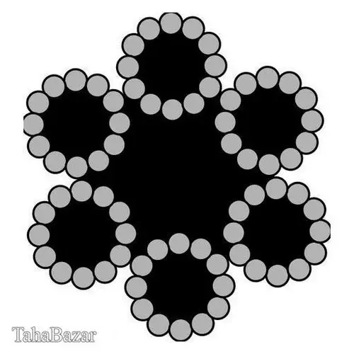 سیم بکسل هفت لا 6X12 + 7FC قطر9