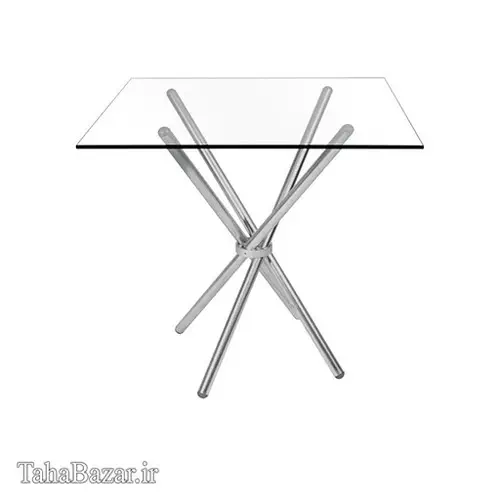 میز نهار خوری پایه کروم راحتیران مدل B760