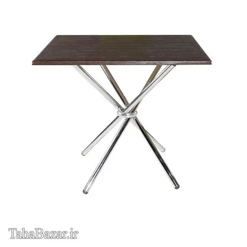 میز نهار خوری پایه کروم راحتیران مدل B900