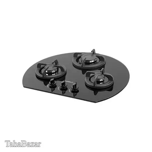 اجاق گاز شیشه ای رومیزی 3 شعله میلان مدل G34