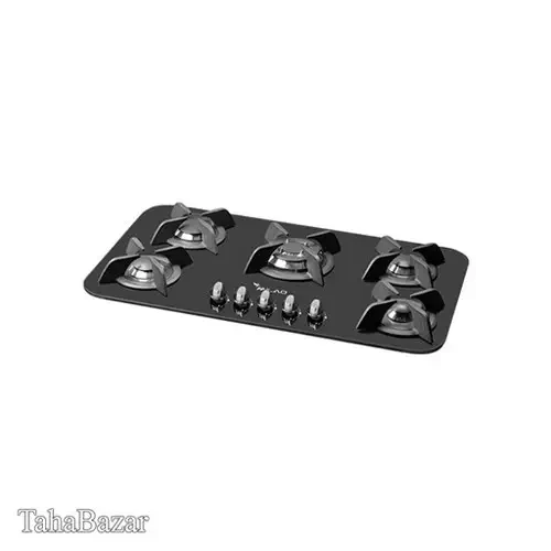 اجاق گاز شیشه ای رومیزی 5 شعله میلان مدل G305
