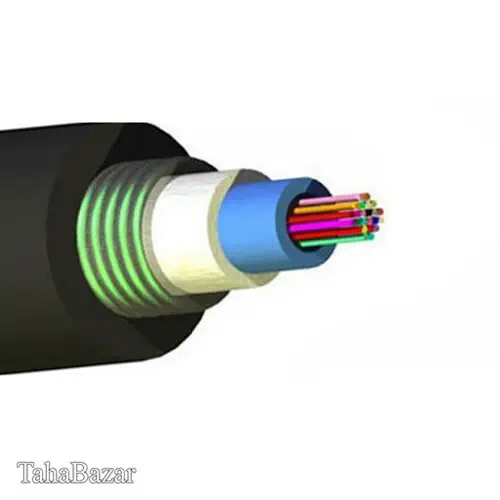 کابل نوری ژله فیلد مهاردار هوایی 6*1 N پارسیان فیبر ارتباط
