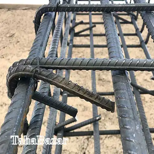 خاموت آماده مهندسی 50*50 کاماطا | میلگرد 10 آجدار استاندارد