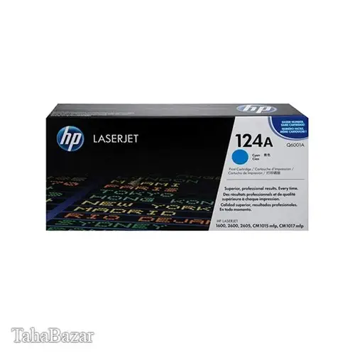 کارتریج اورجینال hp مدل 124A آبی