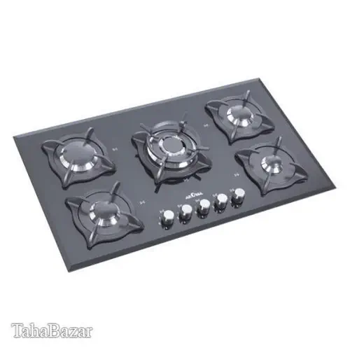 اجاق گاز رومیزی شیشه5 شعله آروما مدل H 141 مشکی