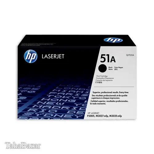 کارتریج طرح اصلی hp مدل 51A مشکی