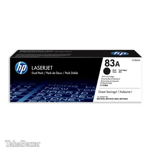 کارتریج طرح اصلی hp مدل 83A مشکی