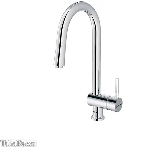 شیر ظرفشویی شاوری شودر مدل موناکو پلاس اهرمی کروم