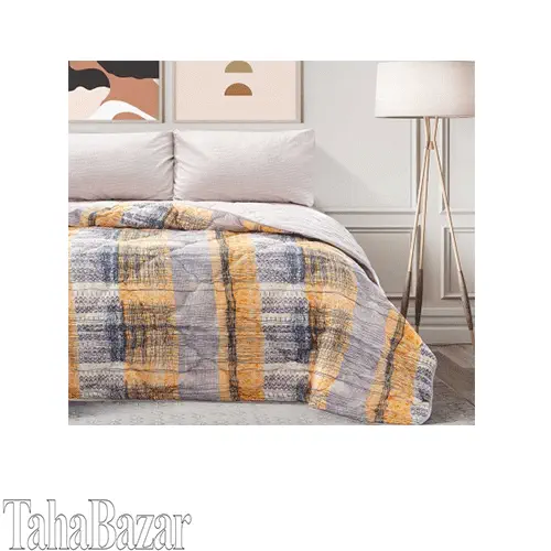 سرویس لحاف ساتن دو نفره 4 تکه کشدار160 بورلا لایکو