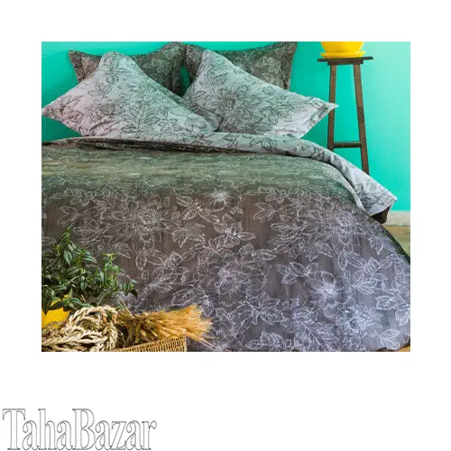 سرویس لحاف ساتن کیسه ای یک نفره 5 تکه کشدار 90 دورسین لایکو