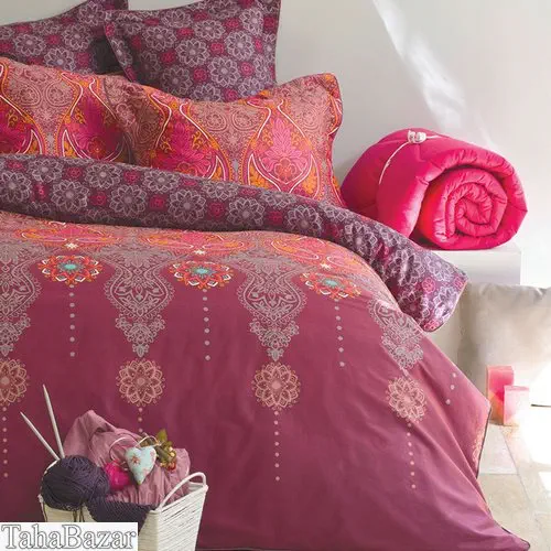 سرویس ملحفه ساتن کیسه ای دونفره 6 تکه کشدار 180 مارلیس لایکو