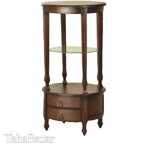 میز تلفن چوب رنگ اخوان مدل 96