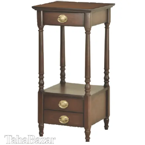 میز تلفن چوب رنگ اخوان مدل 17