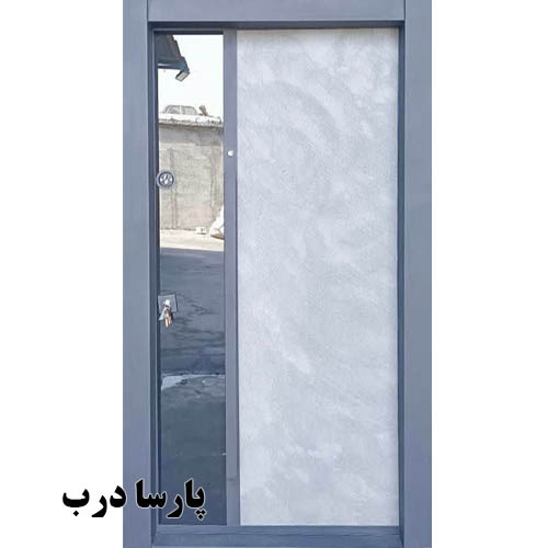 درب ضد سرقت پارسا درب مدل روی بتن شیشه سکیورت 