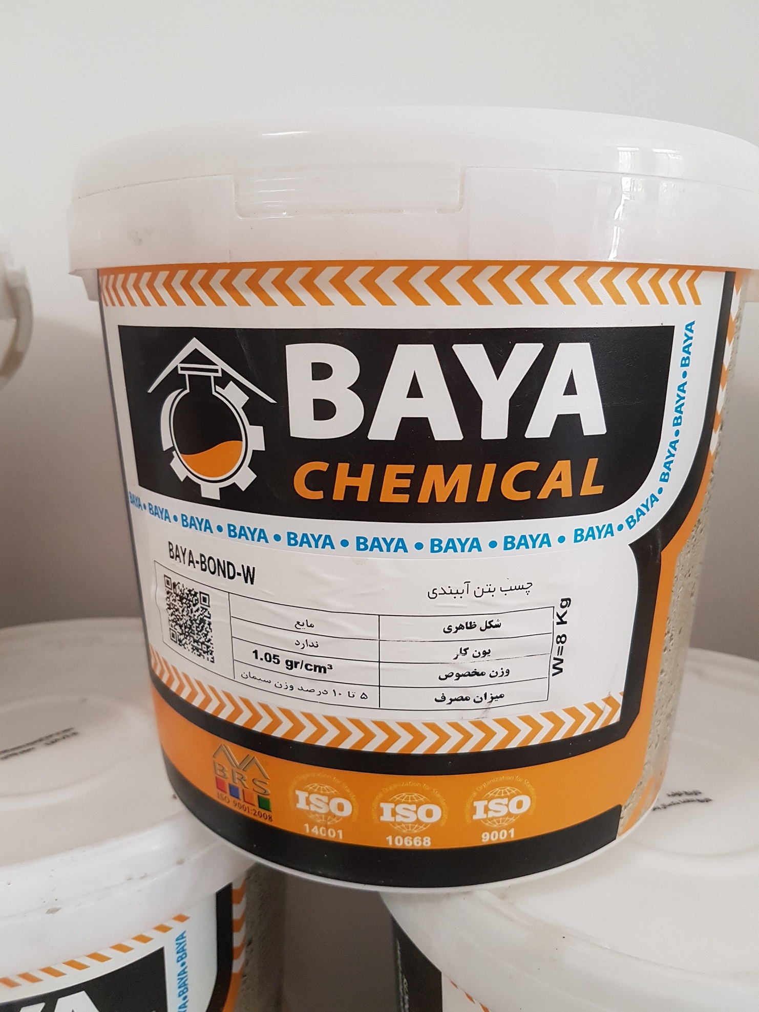 چسب بتن آب‌بندی – BAYA-BOND-W بایا شیمی8کیلوگرمی