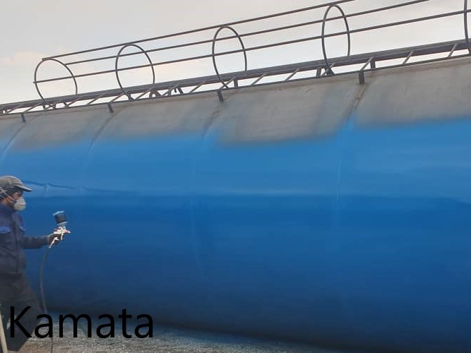 سیلوی ذخیره سیمان کاماطا | 100 تنی - ورق st37 فولاد مبارکه