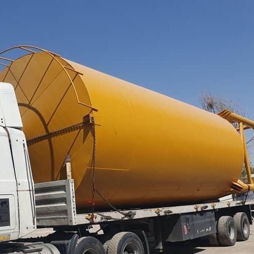 سیلوی ذخیره سیمان کاماطا | 100 تنی - ورق st37 فولاد مبارکه